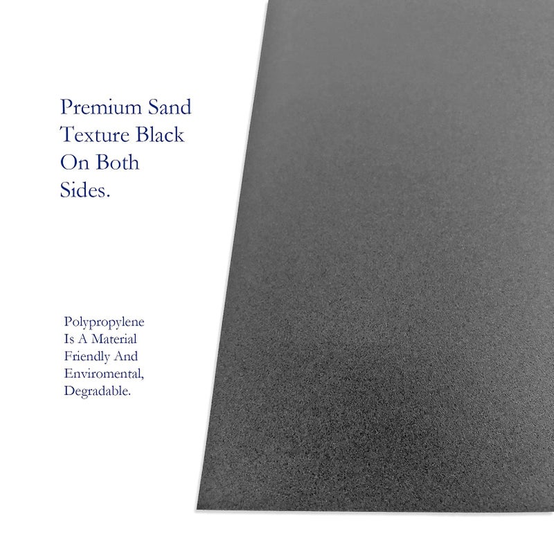 TOTiyea 100 Pack 16 Mil Poly Binding Covers, Sand Texture Binding Presentation Covers, Letter Size,Square Corners,Un-Punched, Black Color - Image 4